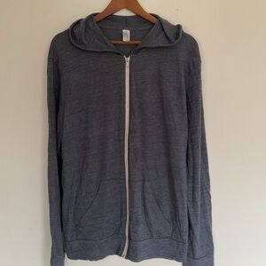 Alternative Blue Zip-Up Hoodie